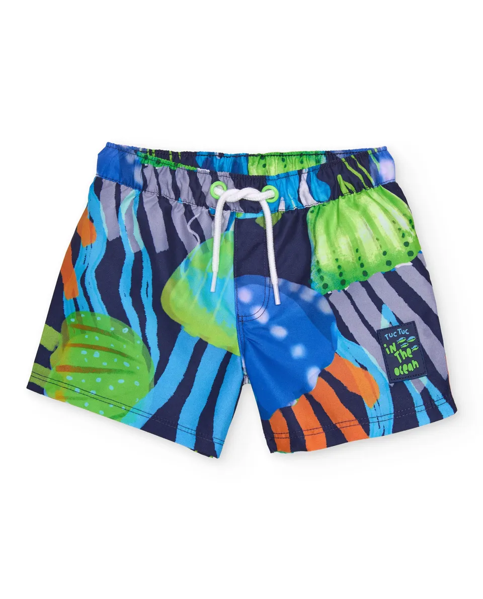 TucTuc Costumi Da Bagno costume mare bambino navy meduse