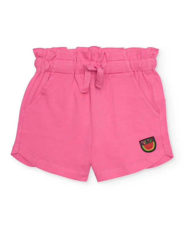 TucTuc Bermuda Short Bambina Rosa Ricamo Anguria