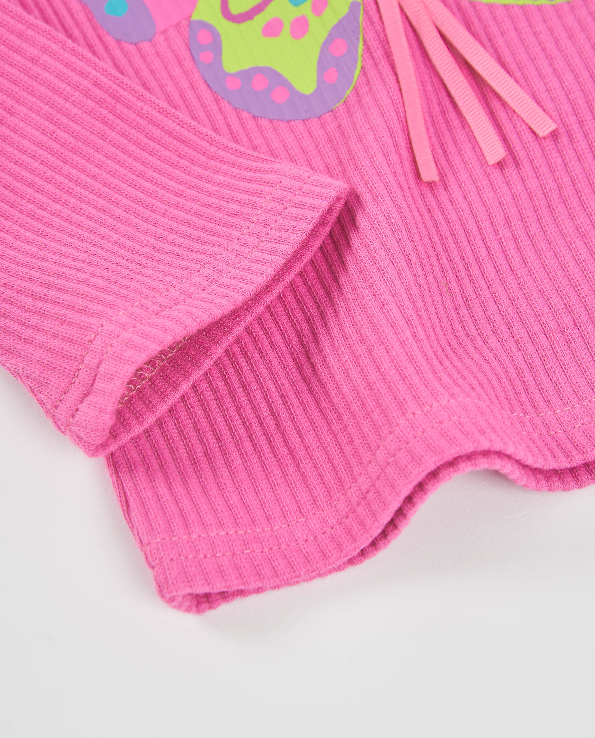 TucTuc Magliette bambina rosa farfalle maniche lunghe cotone