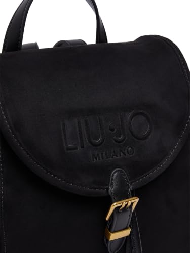 Liu Jo Zaini Zaino 22222 Microfibra T_U_ Nero Medio