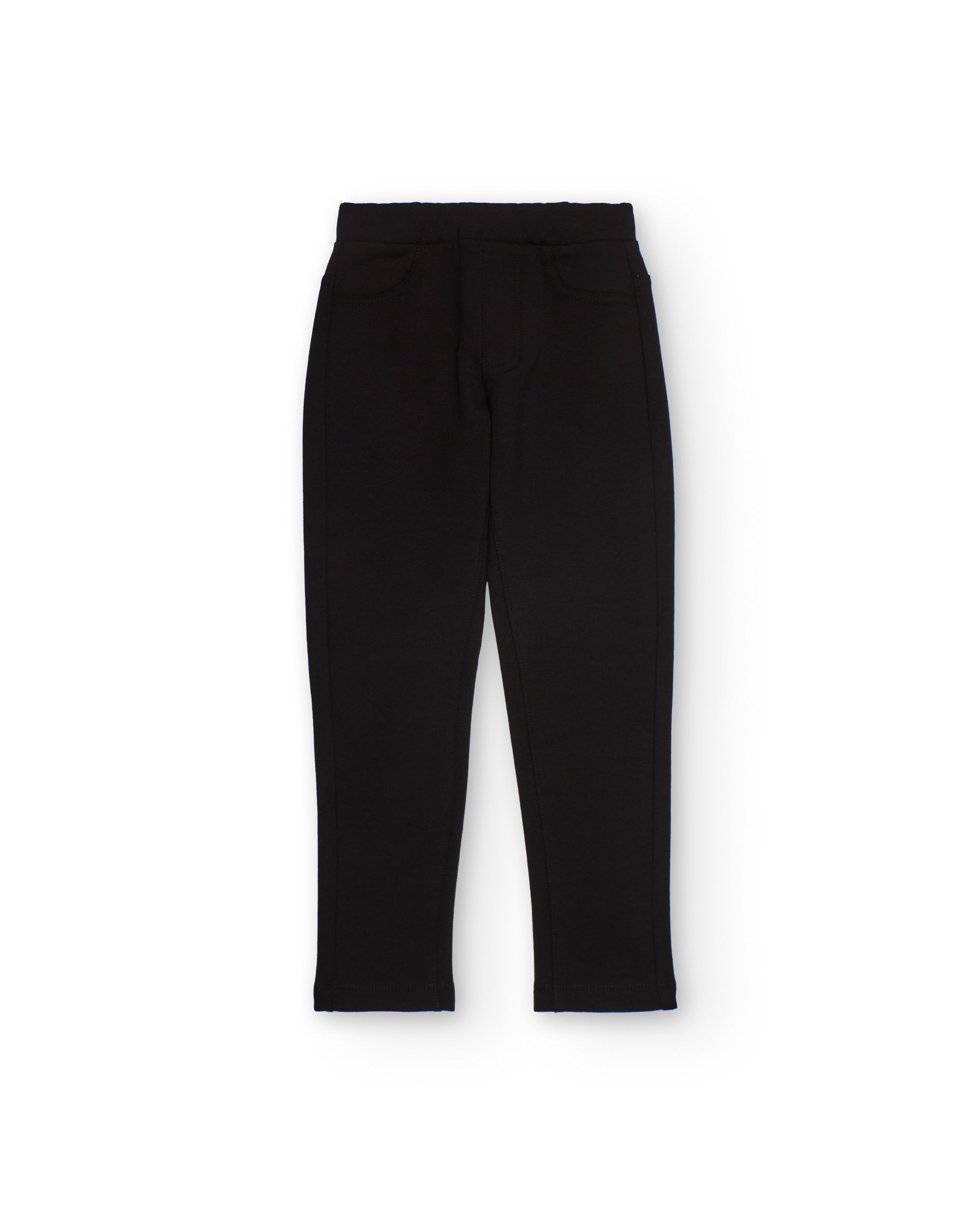 TucTuc Leggings Jegging Bambina Nero con Tasche