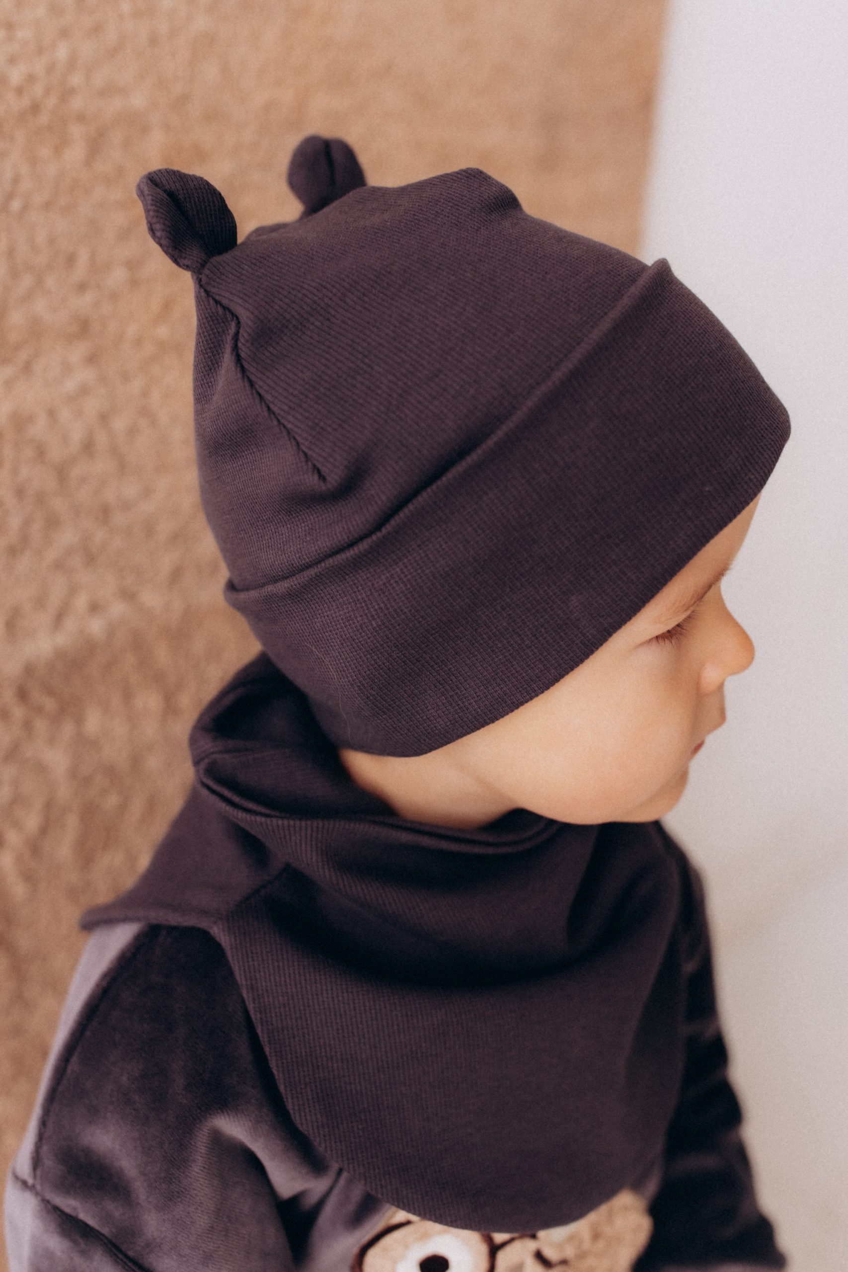 Woolly Organic Beanie Teddy Ears GOTS AW26 berretto cotone