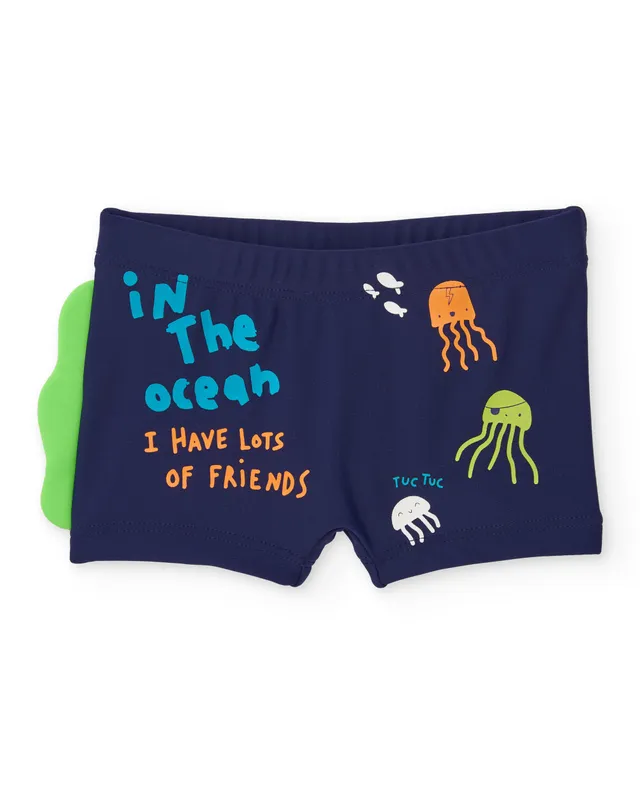 TucTuc Costumi Da Bagno boxer neonato navy pinna