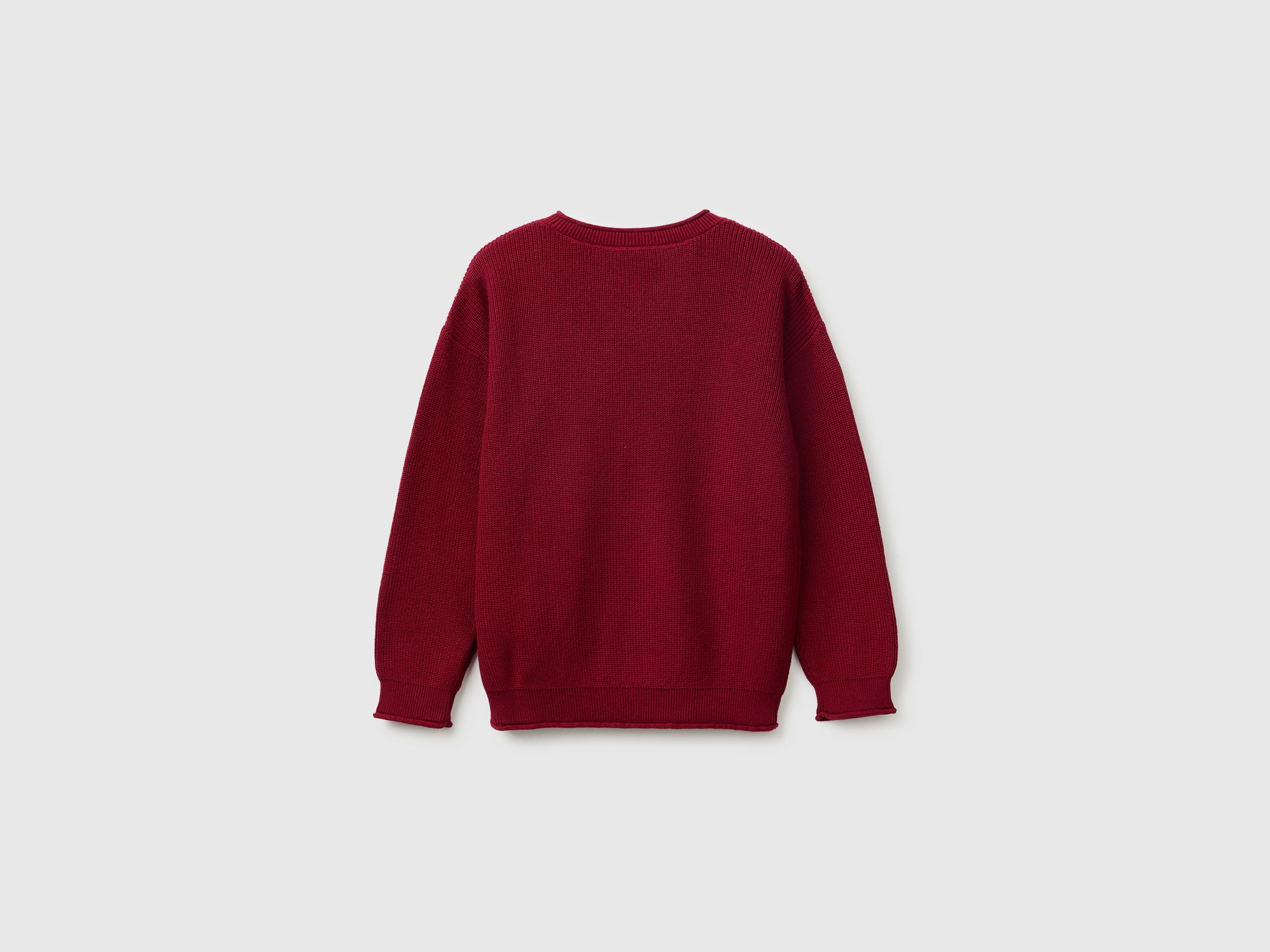 United Colors of Benetton Maglione Cotone Puro Girocollo L