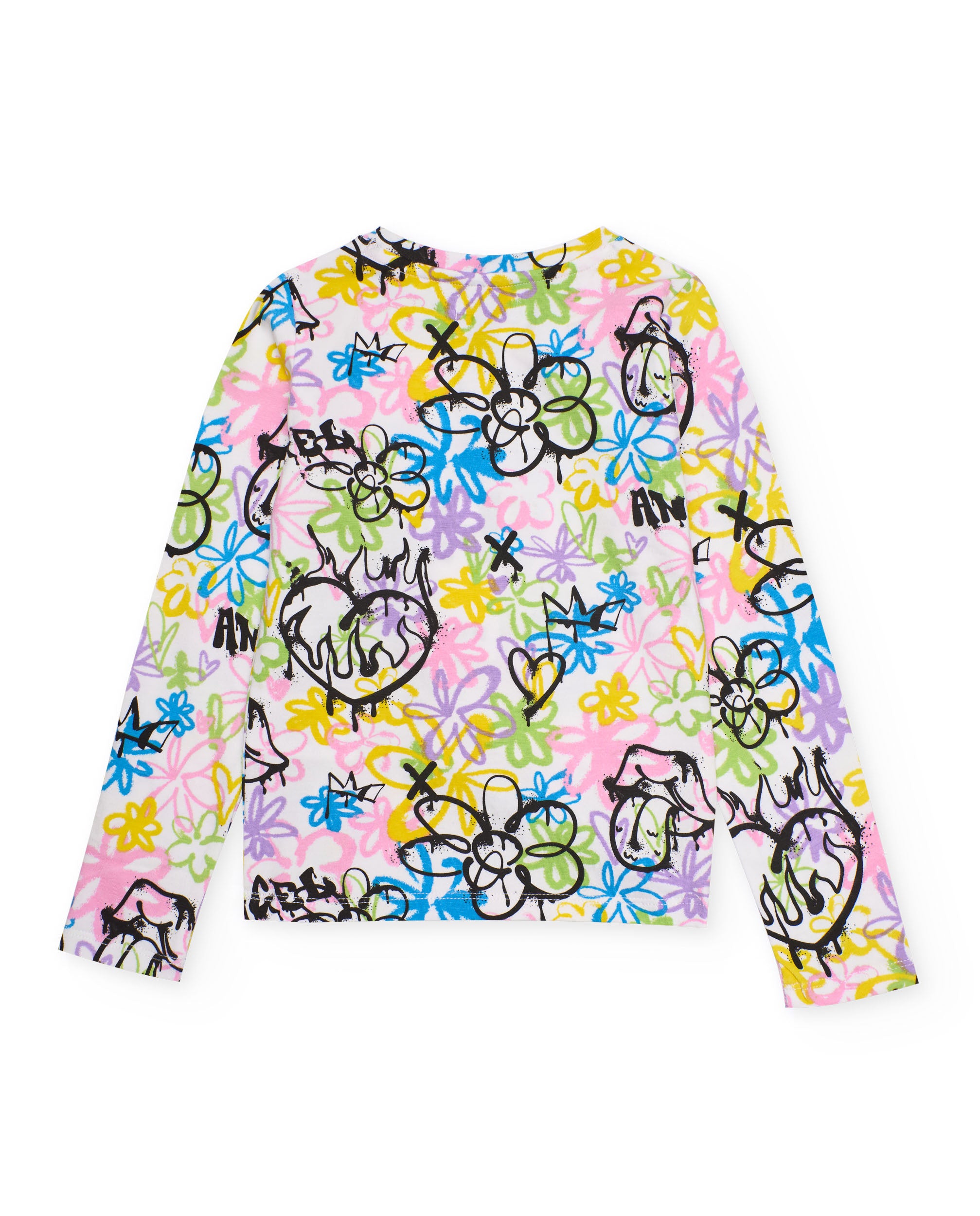 TucTuc Magliette T-Shirt Bambina Bianco Graffiti