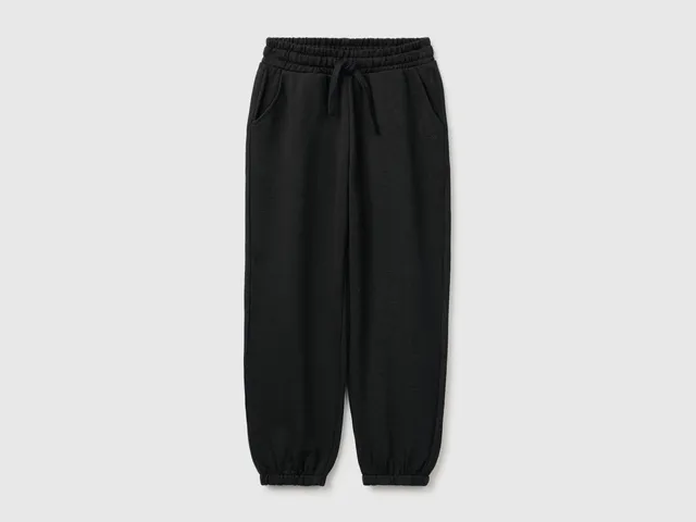 United Colors of Benetton Pantaloni Jogger Cotone Logo taglia S