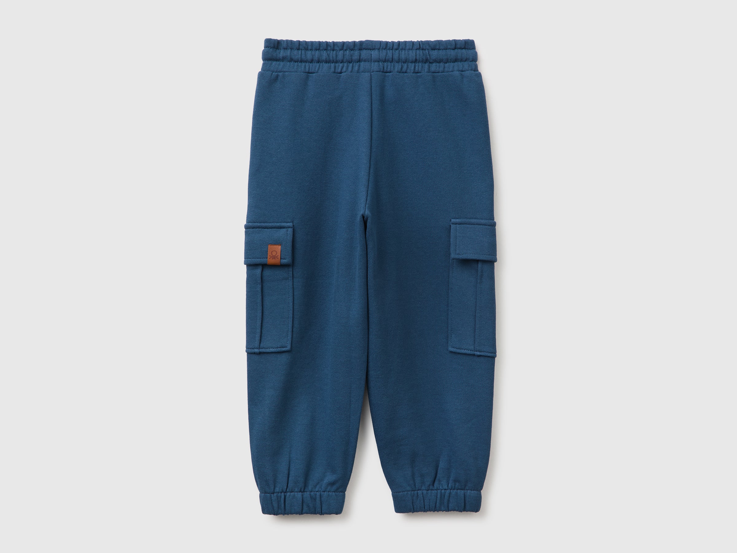 Benetton Pantaloni Felpa Cargo Cotone Taglia 104