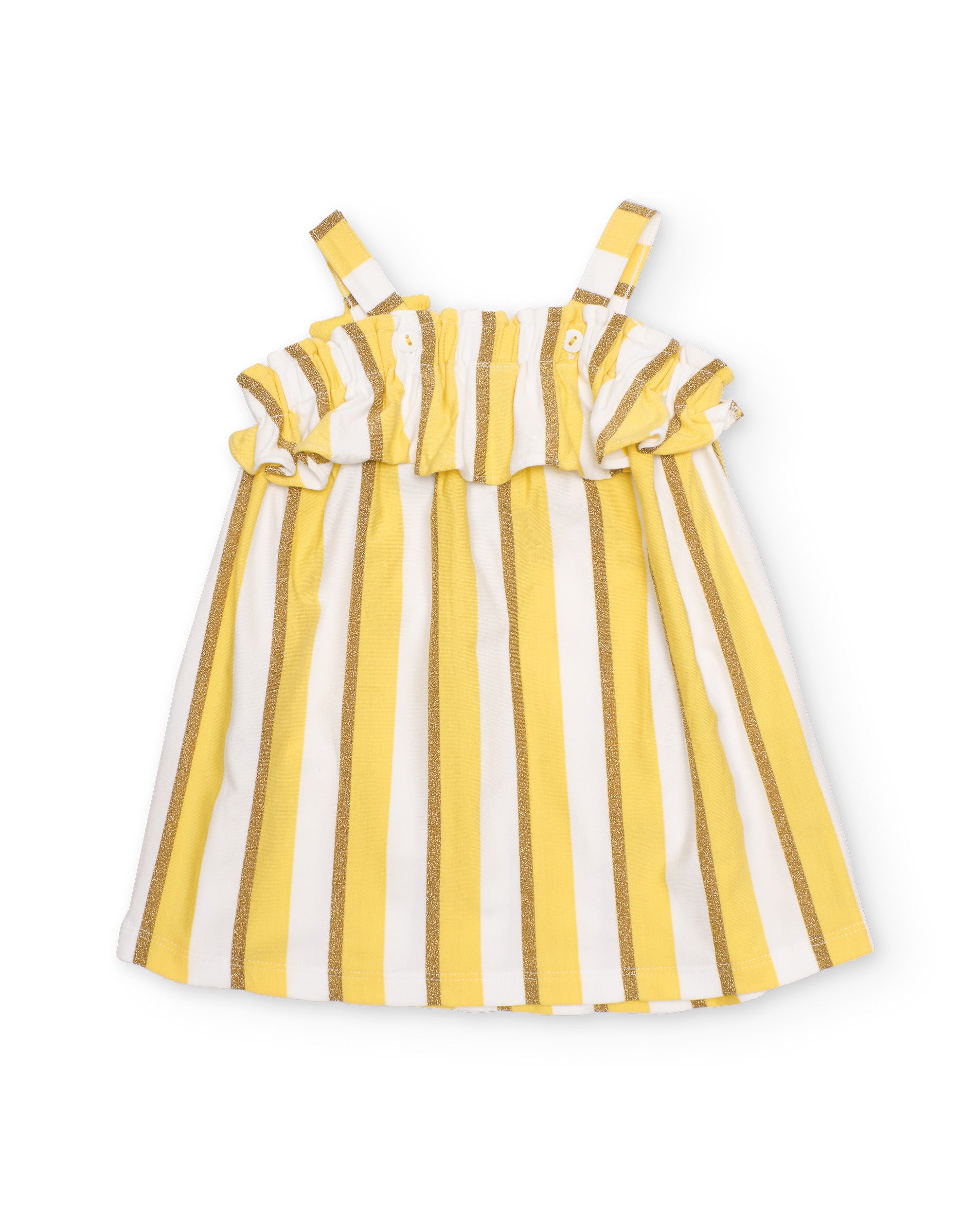TucTuc Vestiti Vestito Maglia Bambina Giallo Fiori