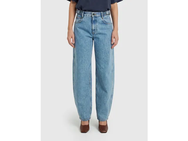 United Colors of Benetton Jeans Barrel Light Wash Cotone