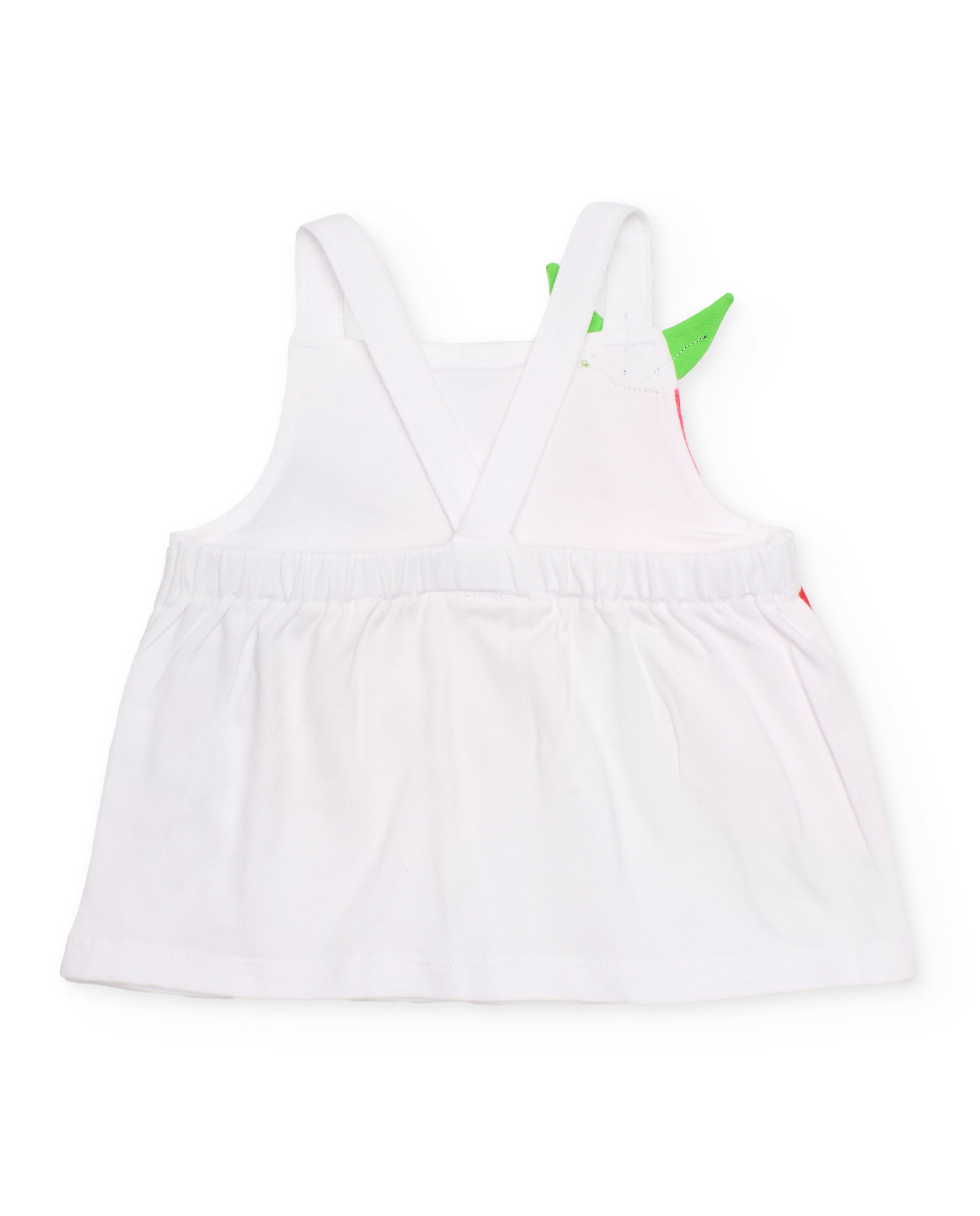 TucTuc Completi Fragola completo bambina bianco rosa