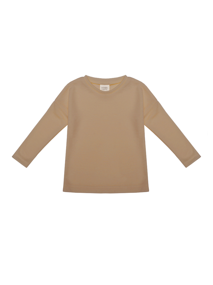 Woolly Organic Kids Shirts maglia lana merino seta manica lunga