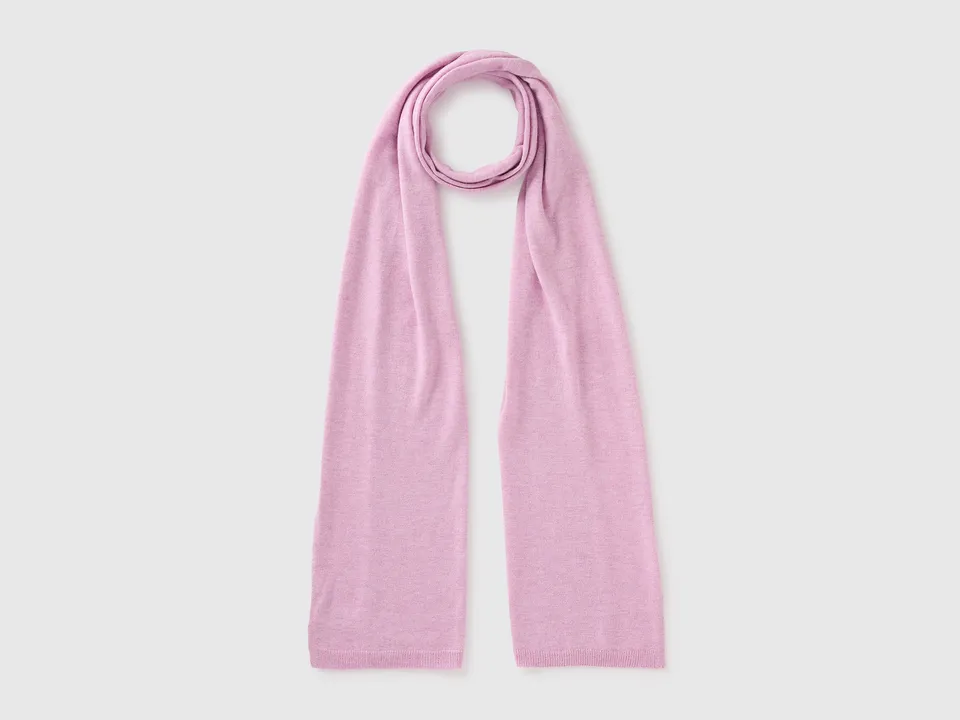 United Colors of Benetton sciarpa misto lana cashmere tinta unita