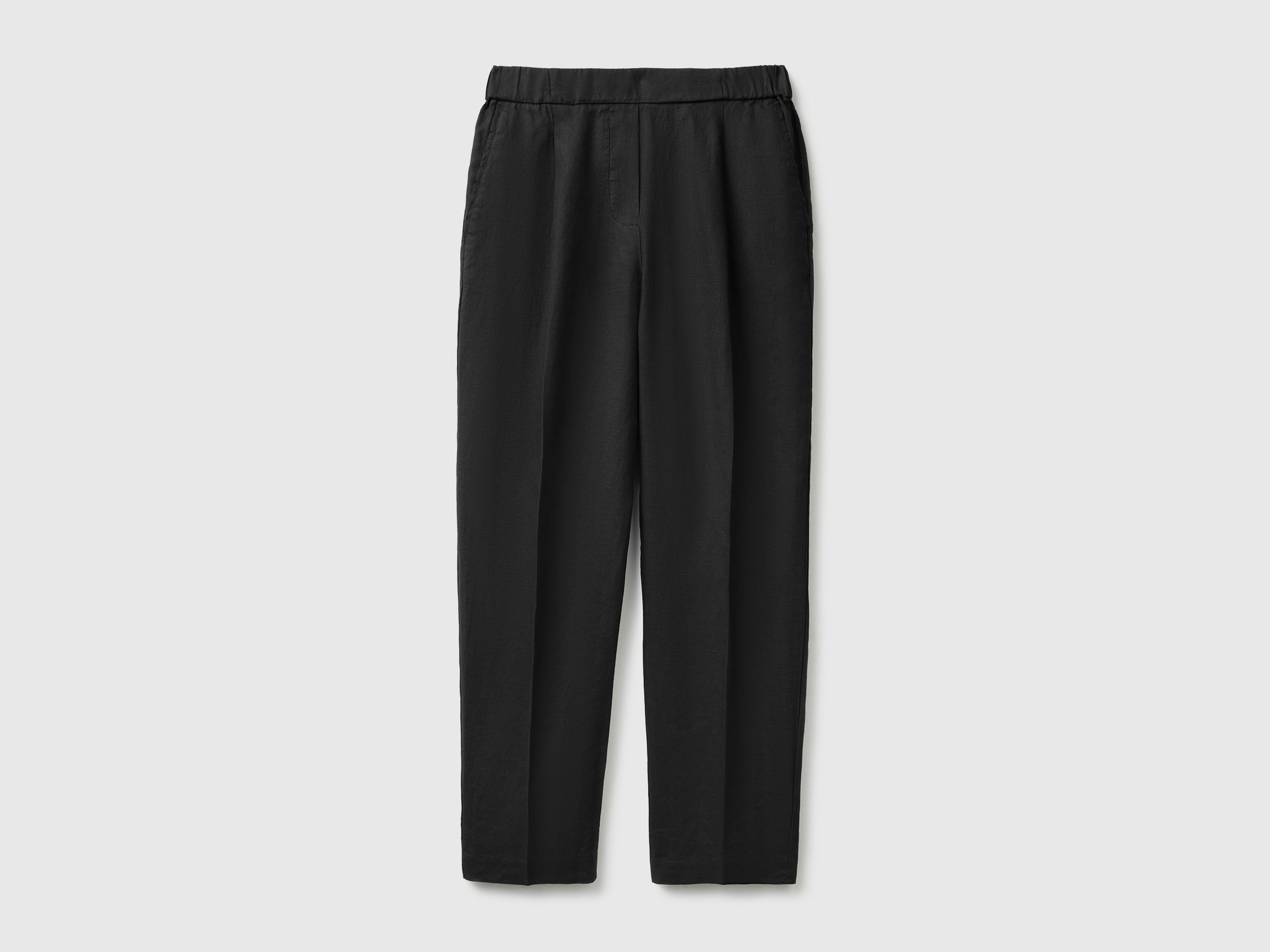 United Colors of Benetton Pantaloni Lino Carrot Taglia S