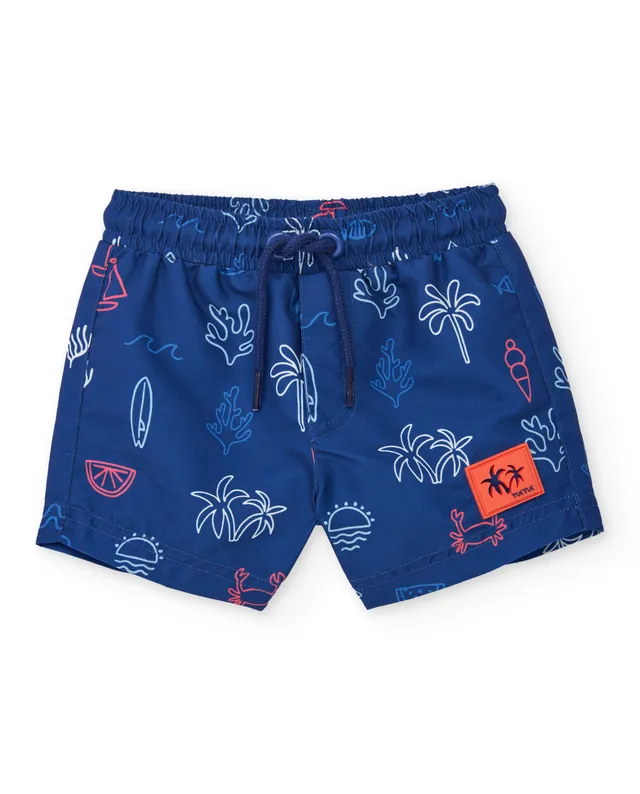TucTuc Costumi Da Bagno boxer bambino navy stampa mare