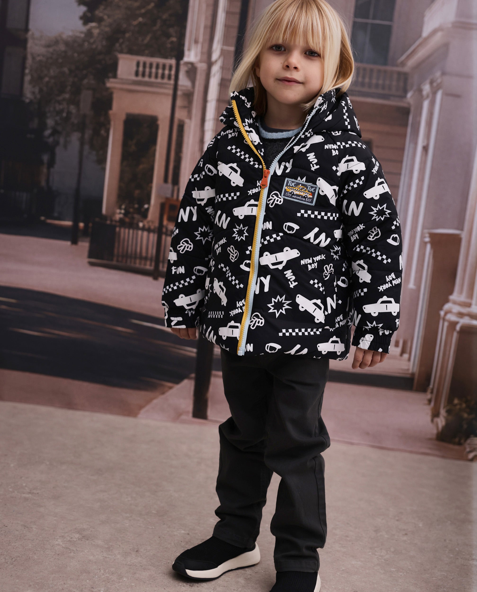 TucTuc Pantaloni bambino verde oliva tasche taglio comodo