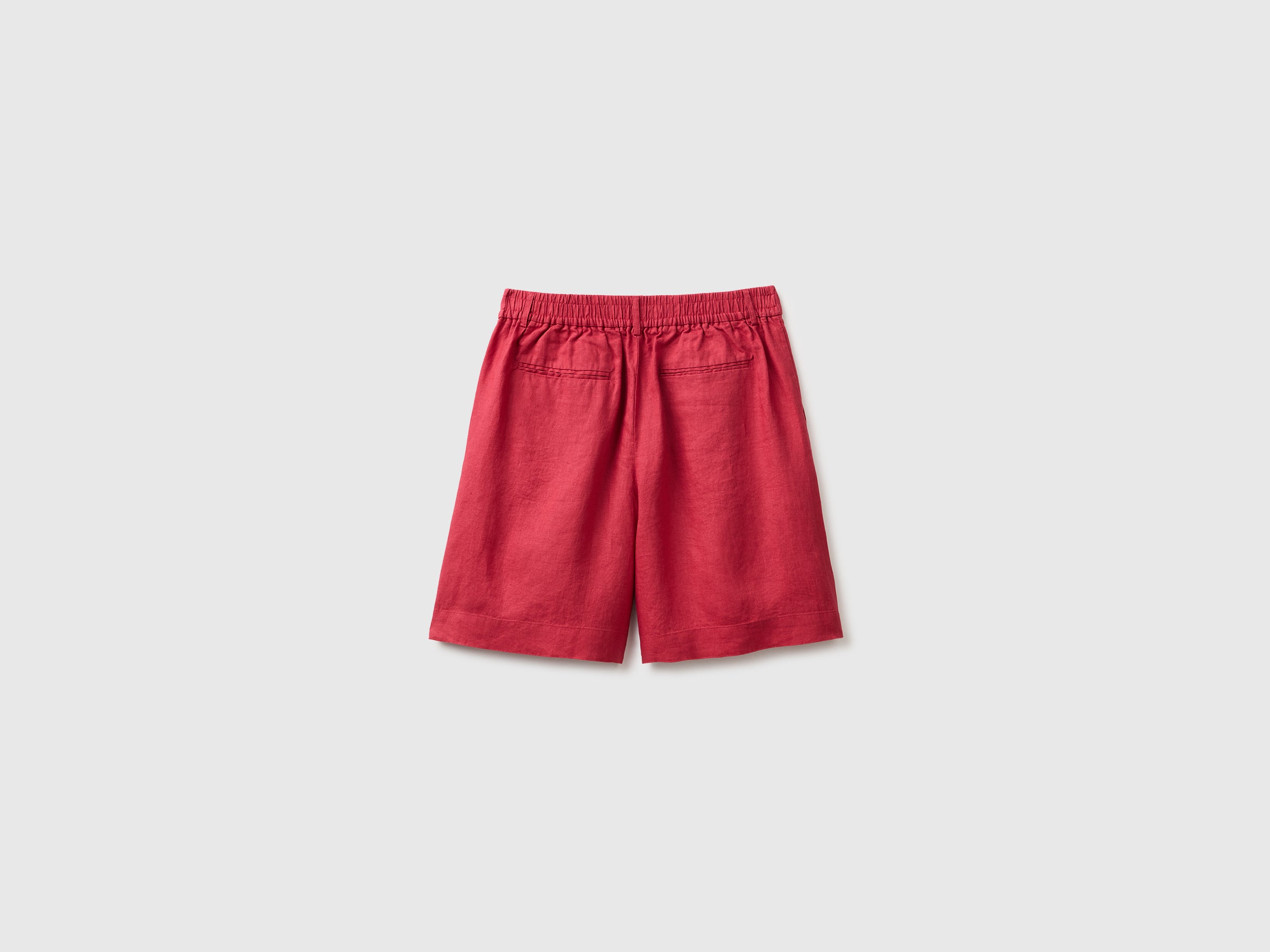 United Colors of Benetton Bermuda Lino Pantaloni Corti Larghi