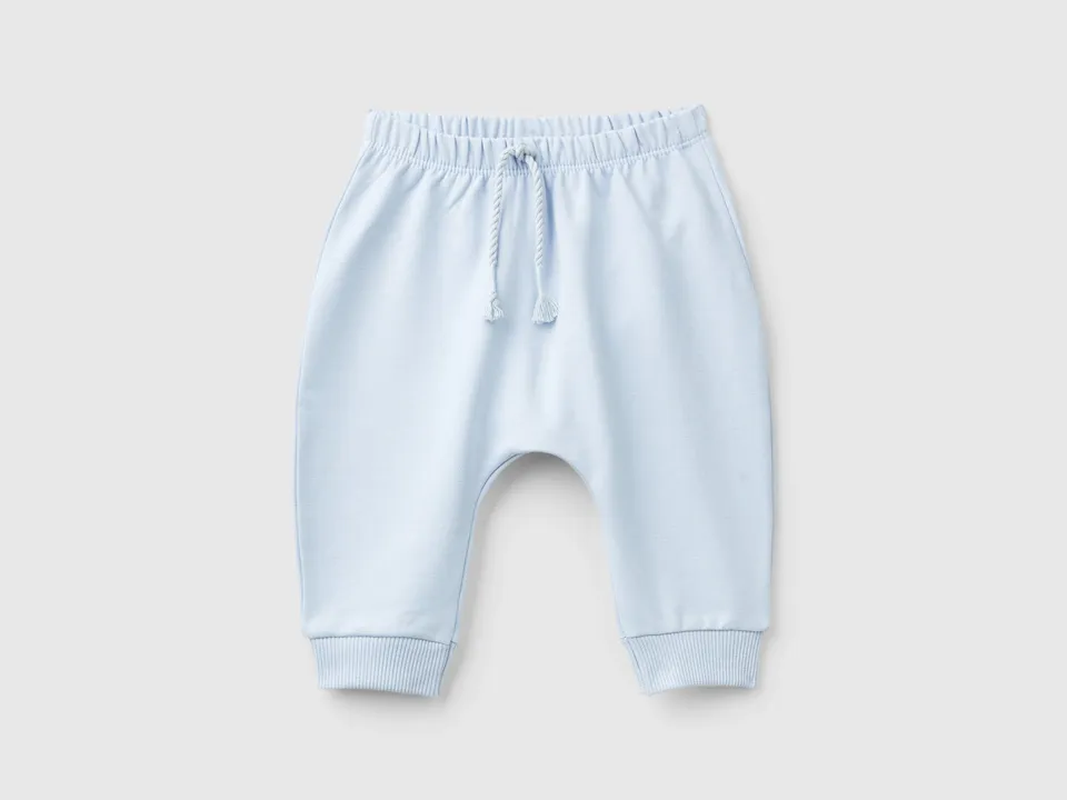 United Colors of Benetton Pantaloni Tuta Neonato Cotone Tasca Caldi