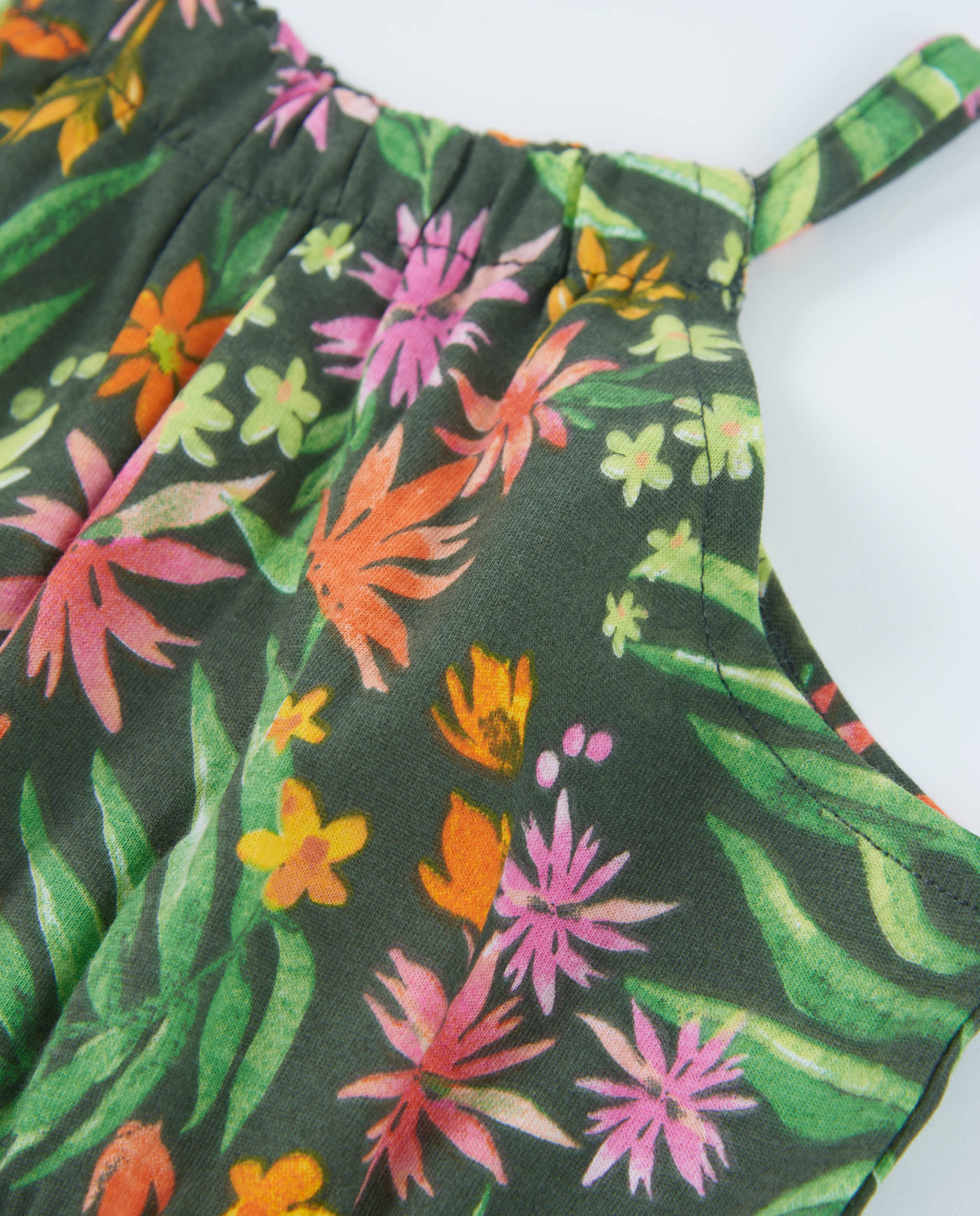 TucTuc Magliette top bimba floreale verde