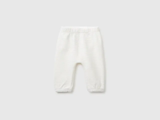 United Colors of Benetton pantalone ciniglia ricamo neonato