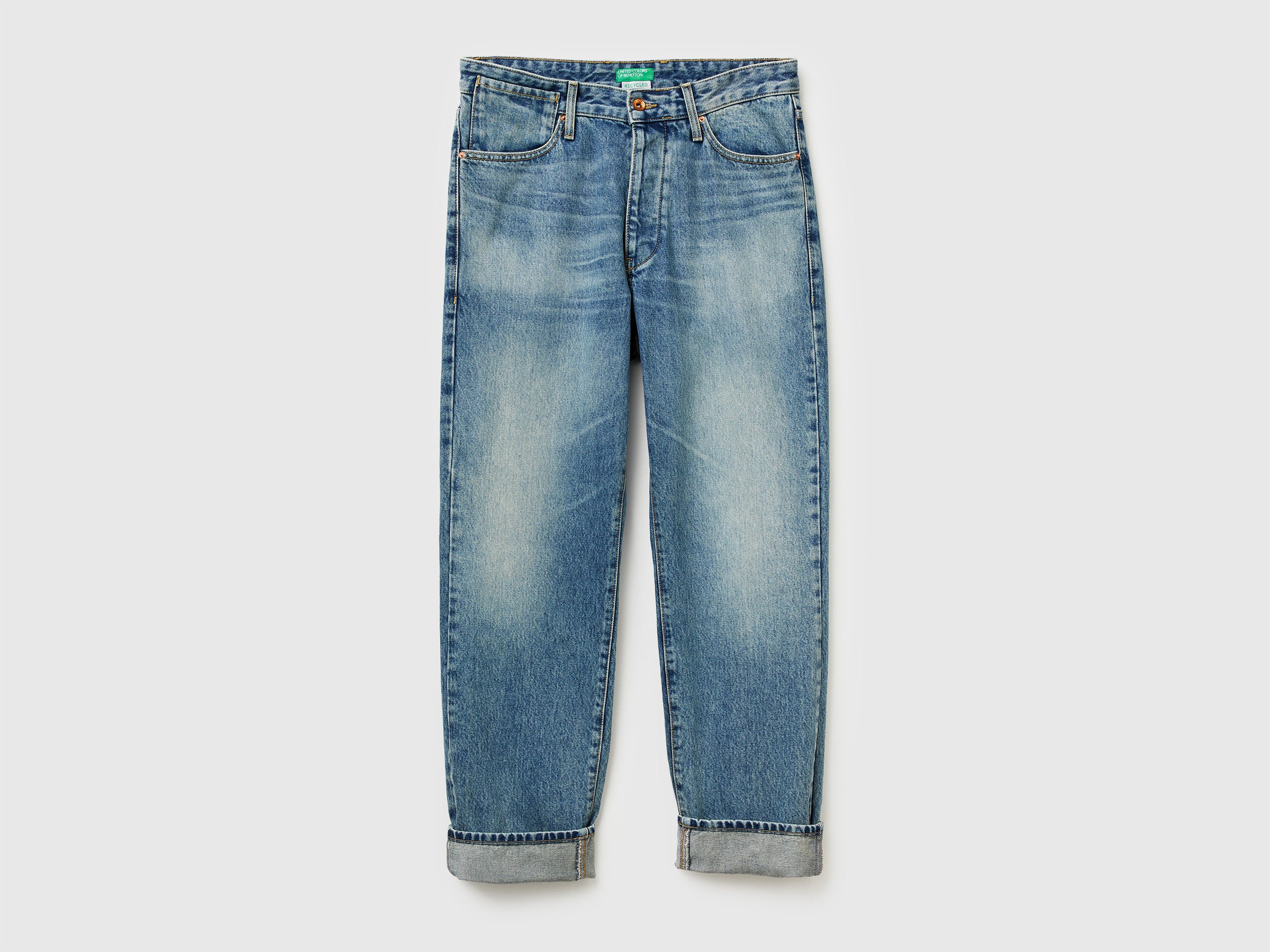 United Colors of Benetton Jeans relaxed fit cotone denim