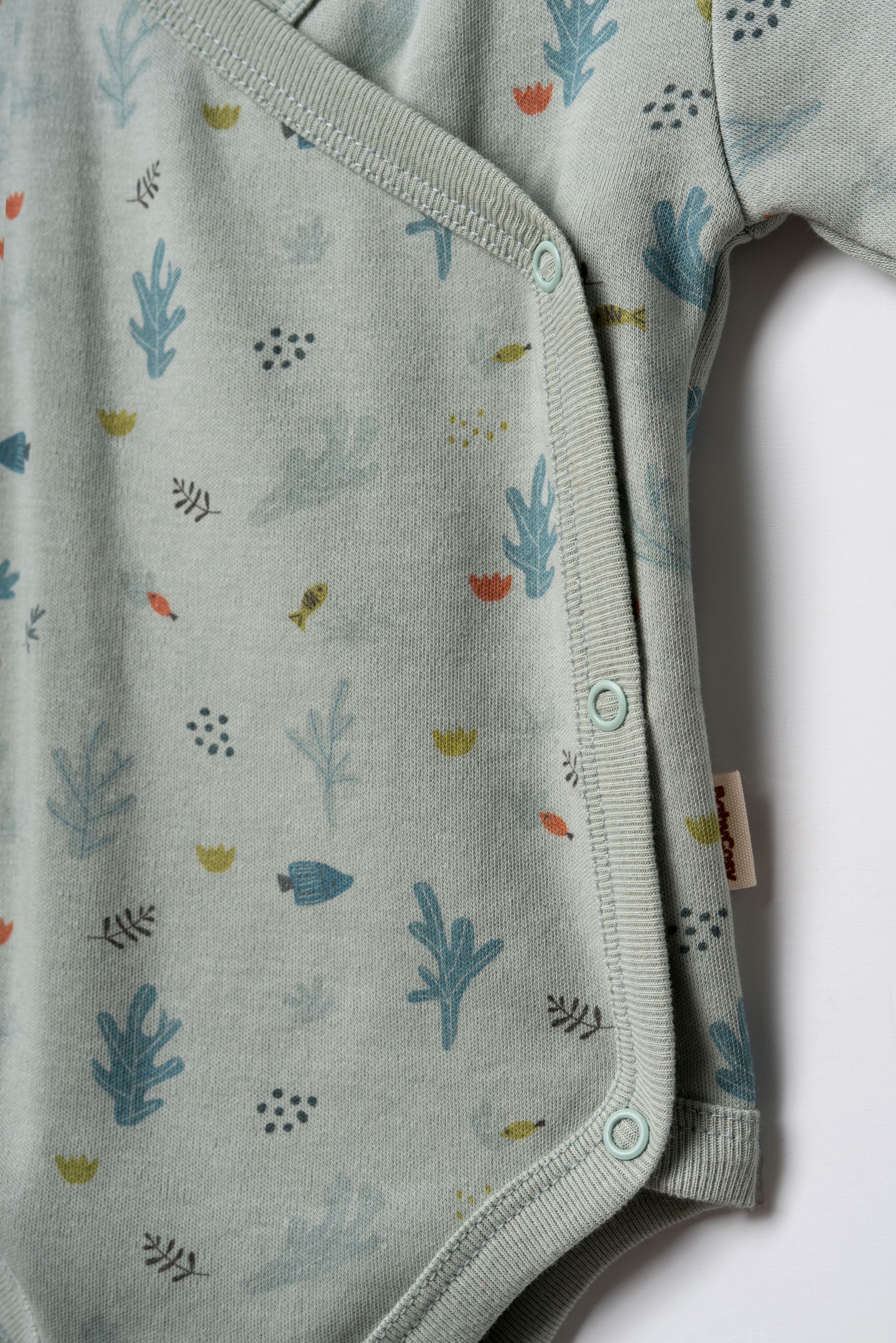 BabyCosy Set 2 Body Kimono Cotone Neonato Mare 0-3 Mesi