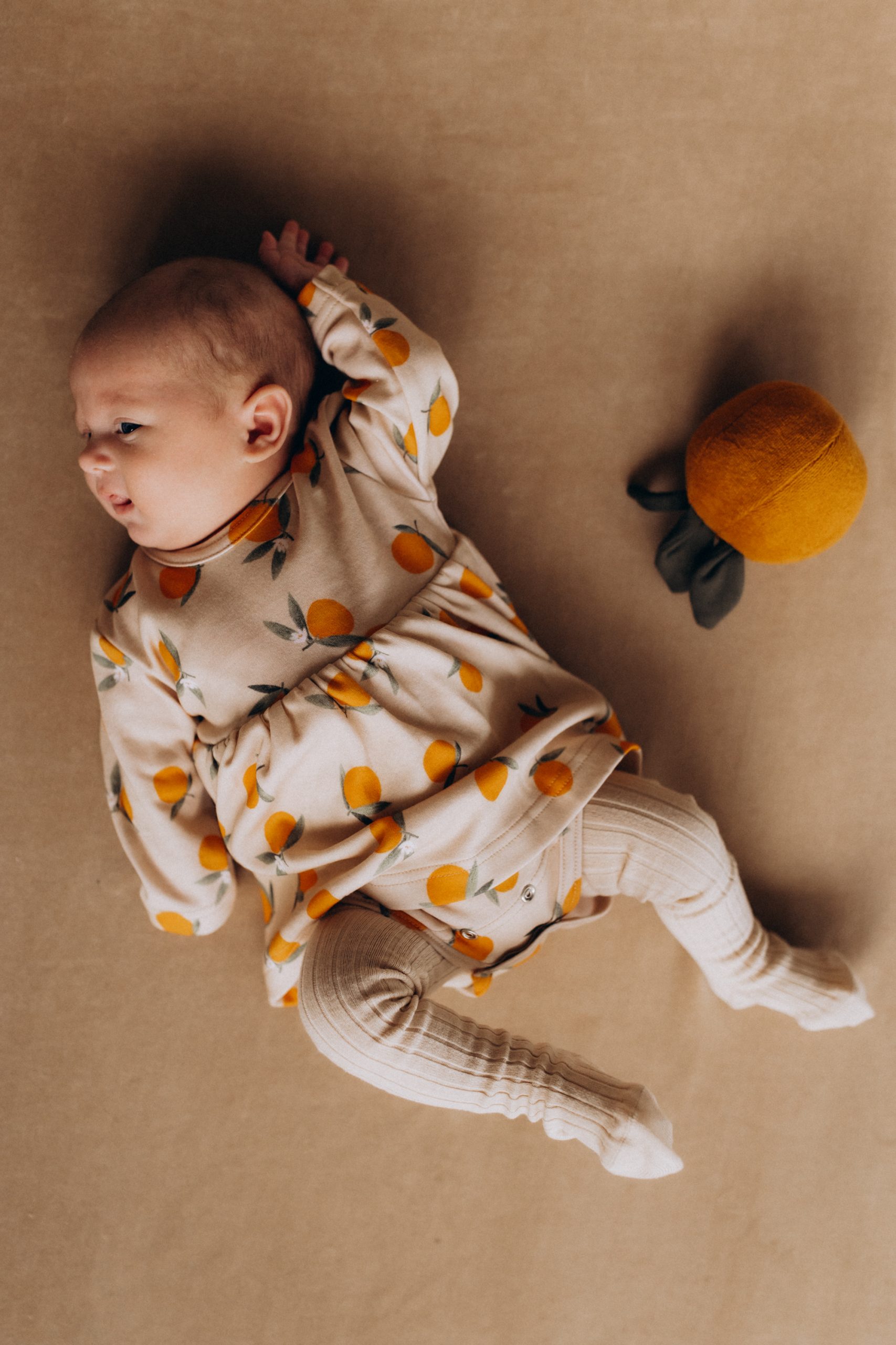 Woolly Organic Longsleeve Dress vestito neonata cotone bio