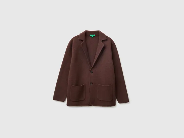 United Colors of Benetton giacca lana bollita 100% taglia M