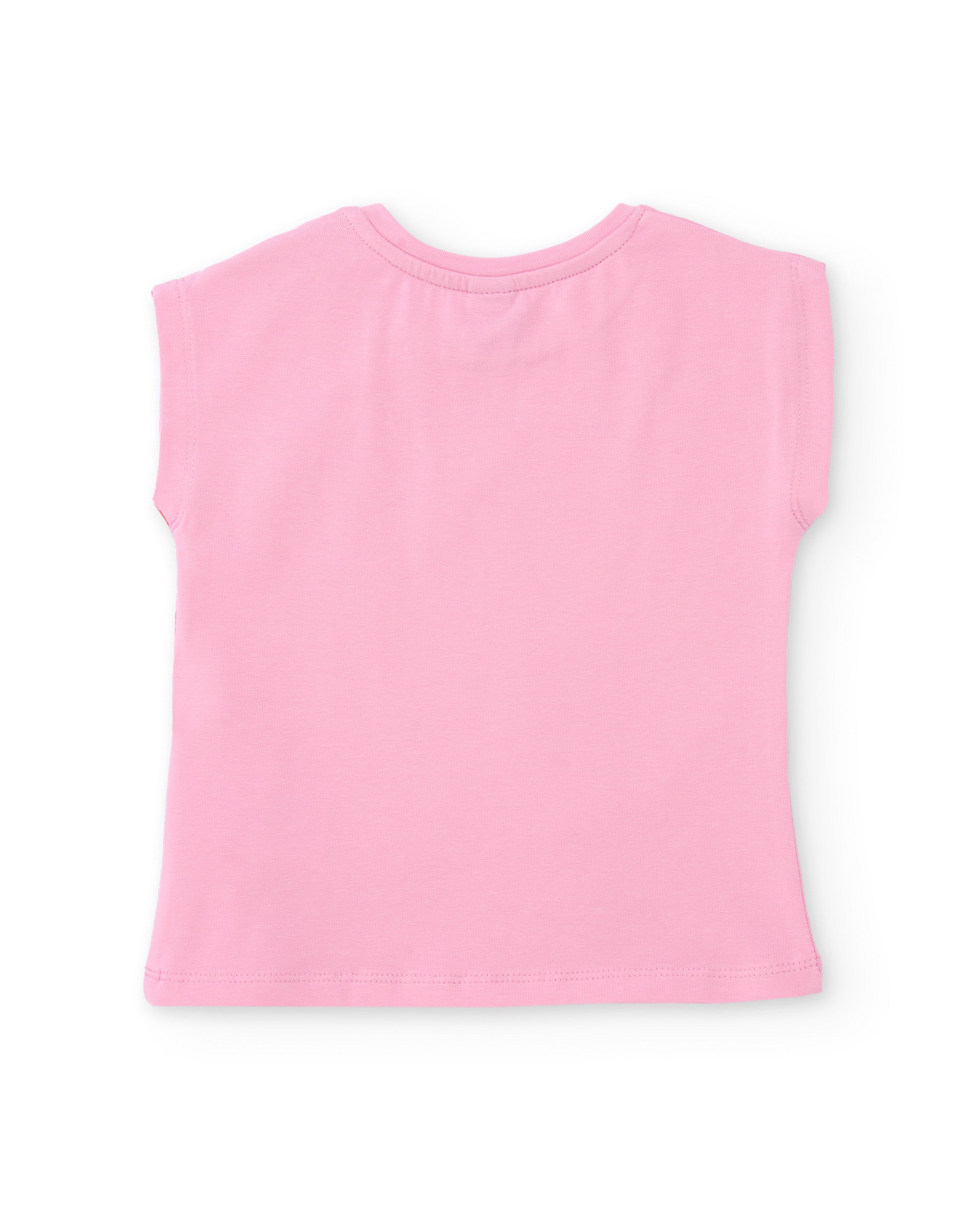TucTuc Magliette T-Shirt Bambina Rosa Stampa Cuori