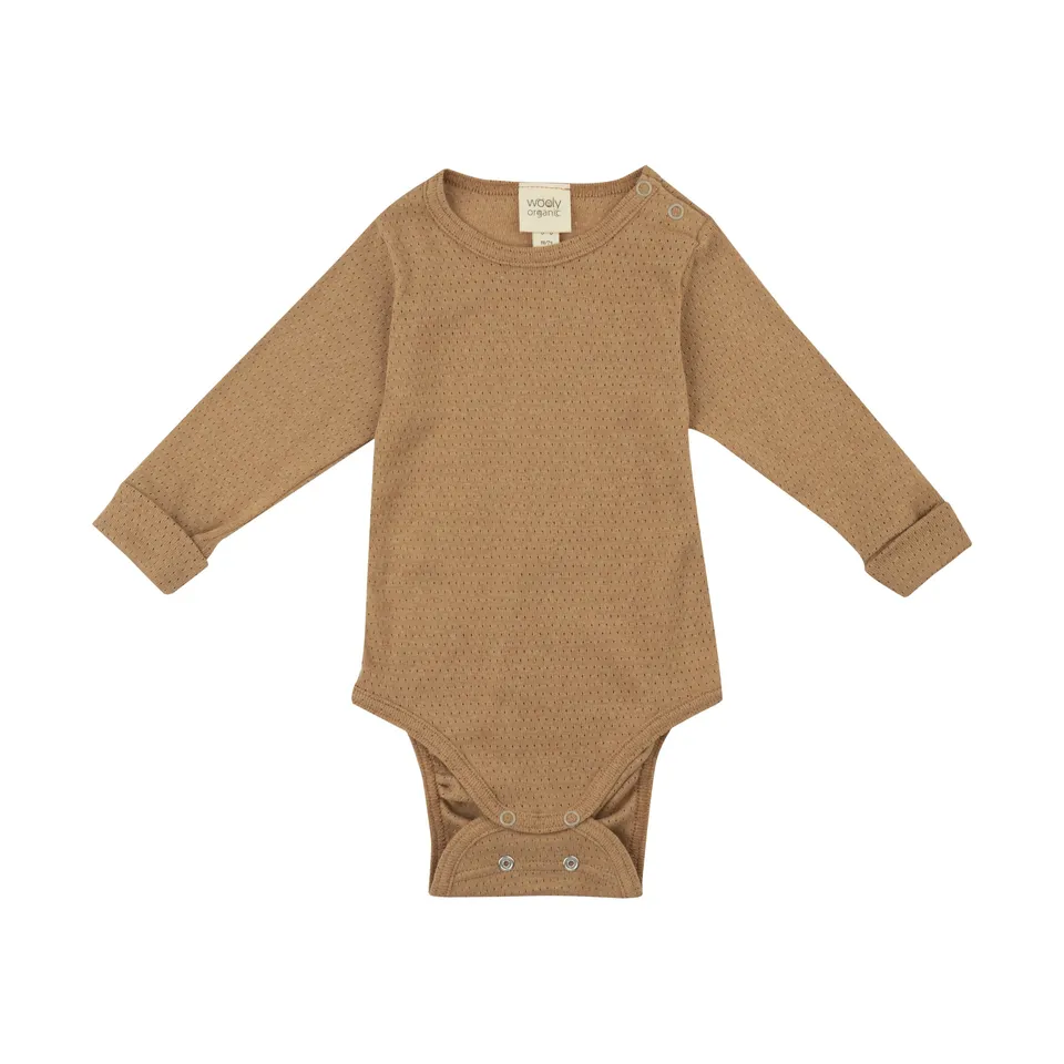 Woolly Organic NOOS Longsleeve Bodysuit body neonato cotone organico