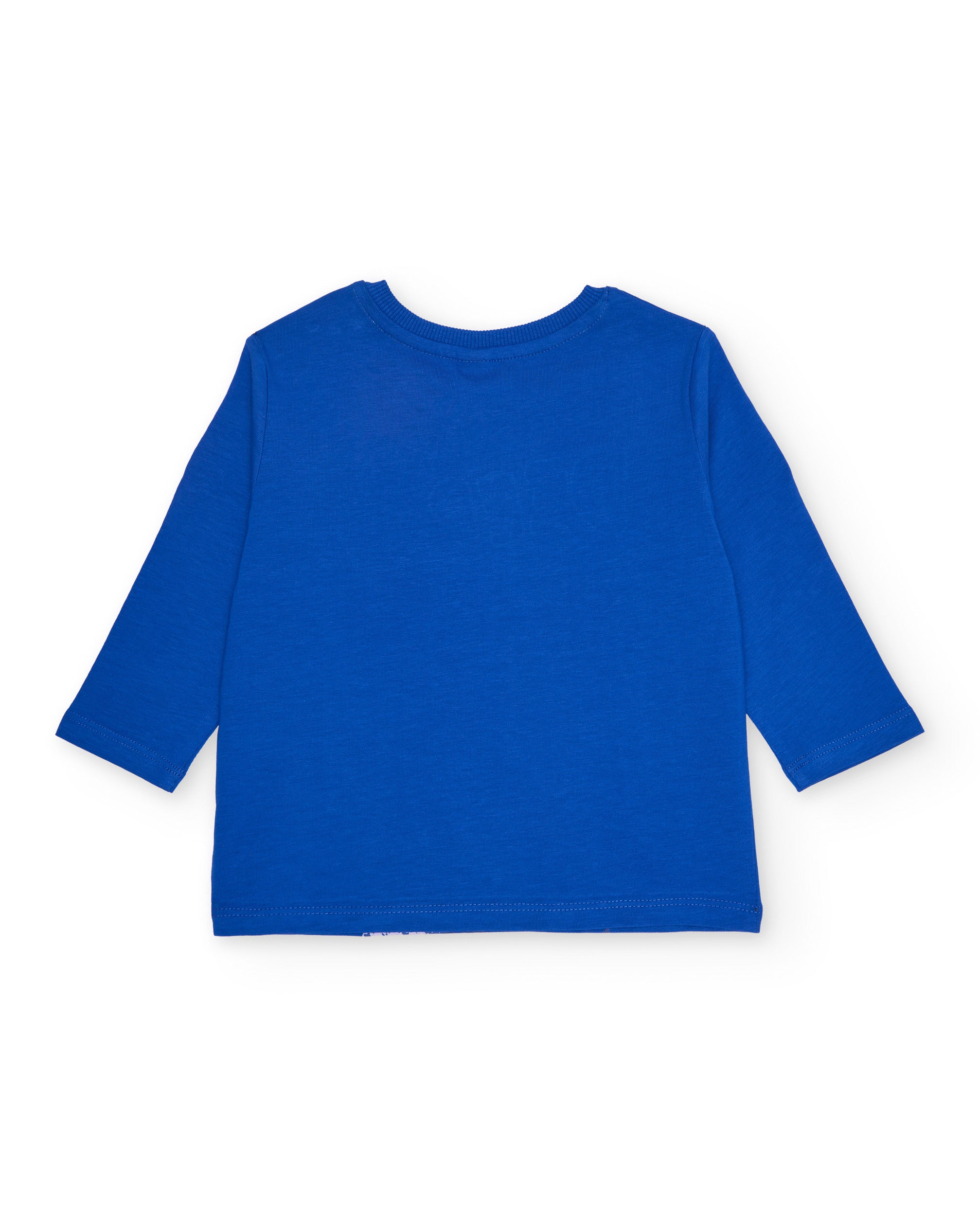 TucTuc Magliette t-shirt bambino maniche lunghe blu stampa mare