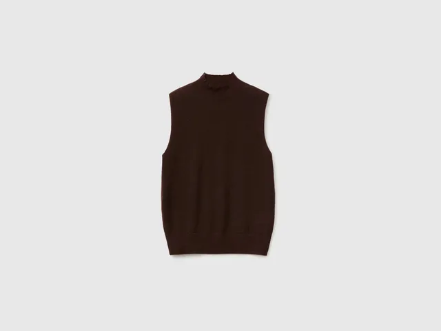 United Colors of Benetton Gilet dolcevita lana ultraleggera XXS