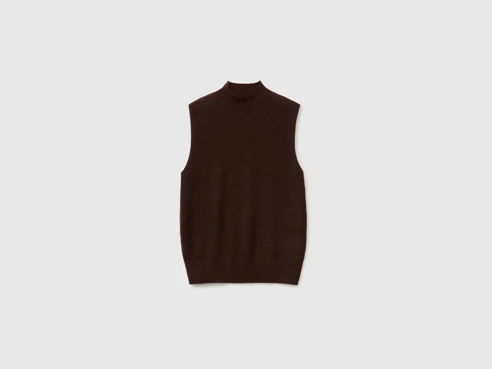 United Colors of Benetton Gilet dolcevita lana ultraleggera XXS