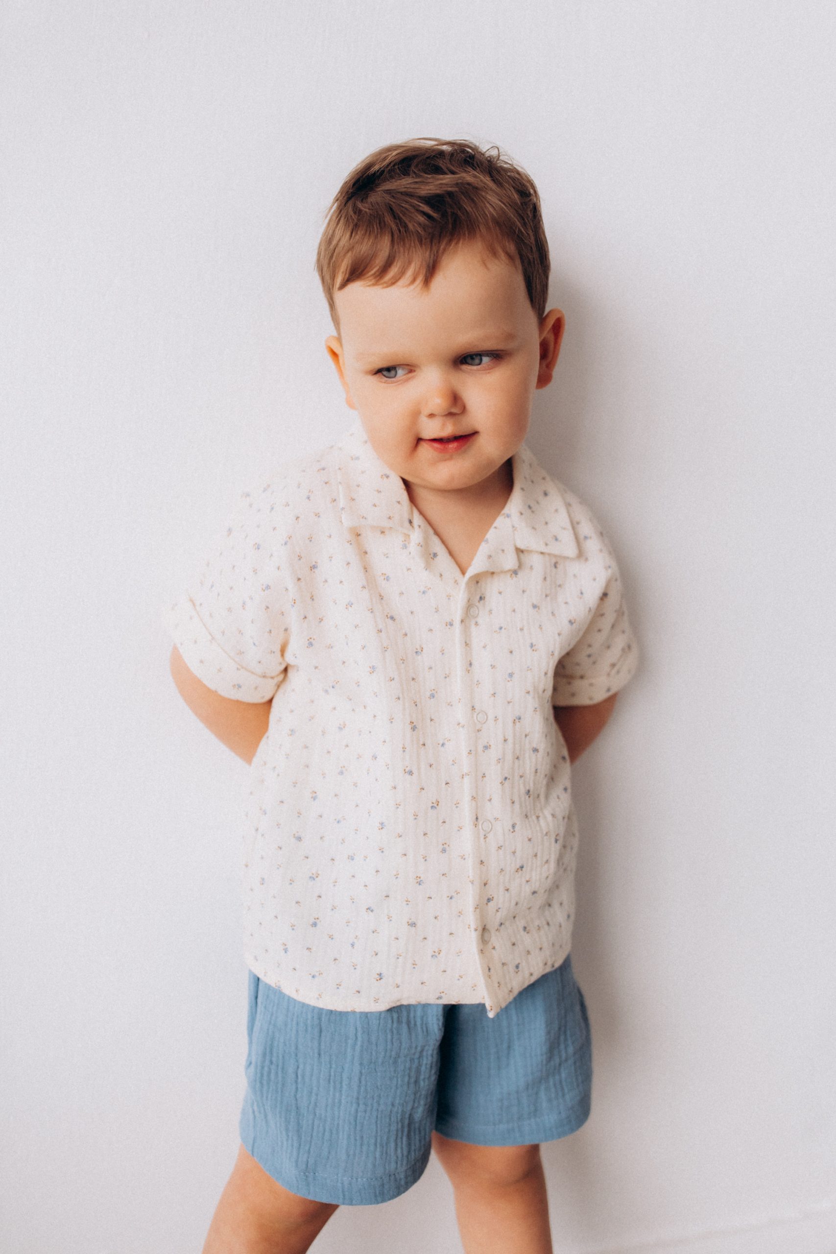 Woolly Organic Muslin Shorts pantaloncini bambino cotone bio