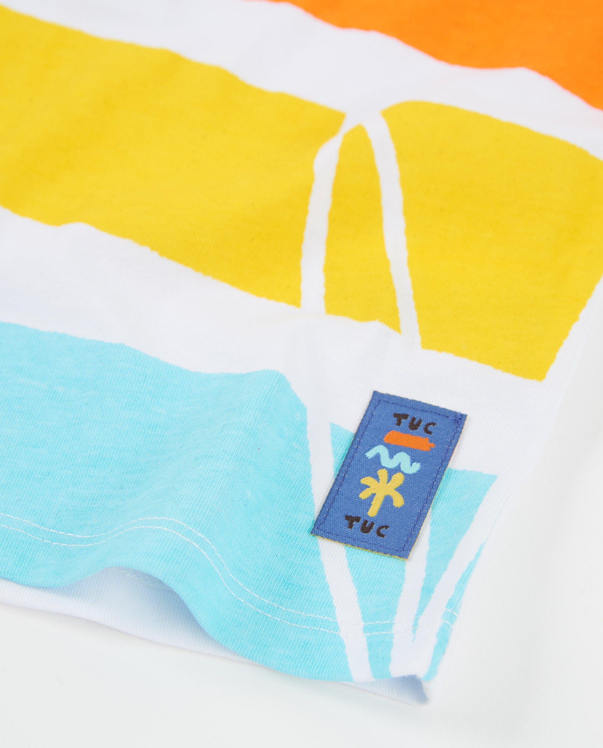 TucTuc Magliette T-shirt righe orizzontali bambino bianco 2 anni