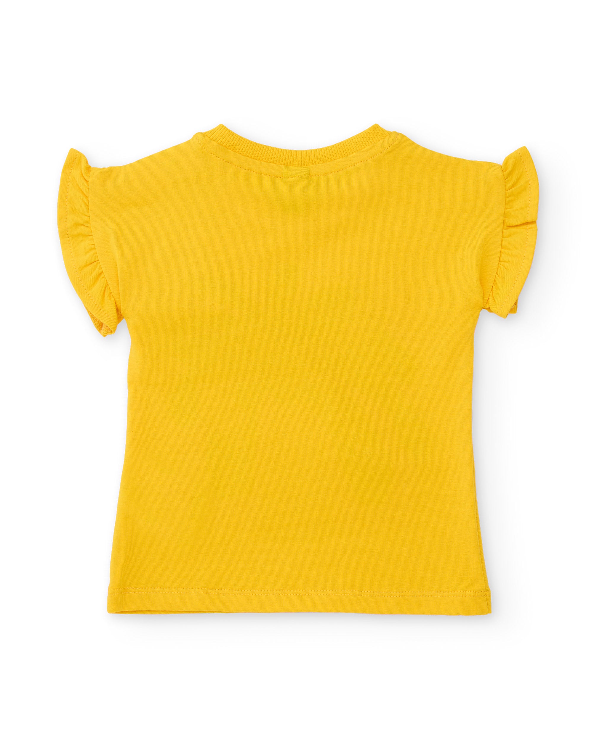 TucTuc Magliette T-Shirt Gialla Bimba Palma Cotone