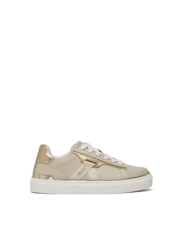Liu Jo Scarpe Sneakers Pelle Beige 35 EU