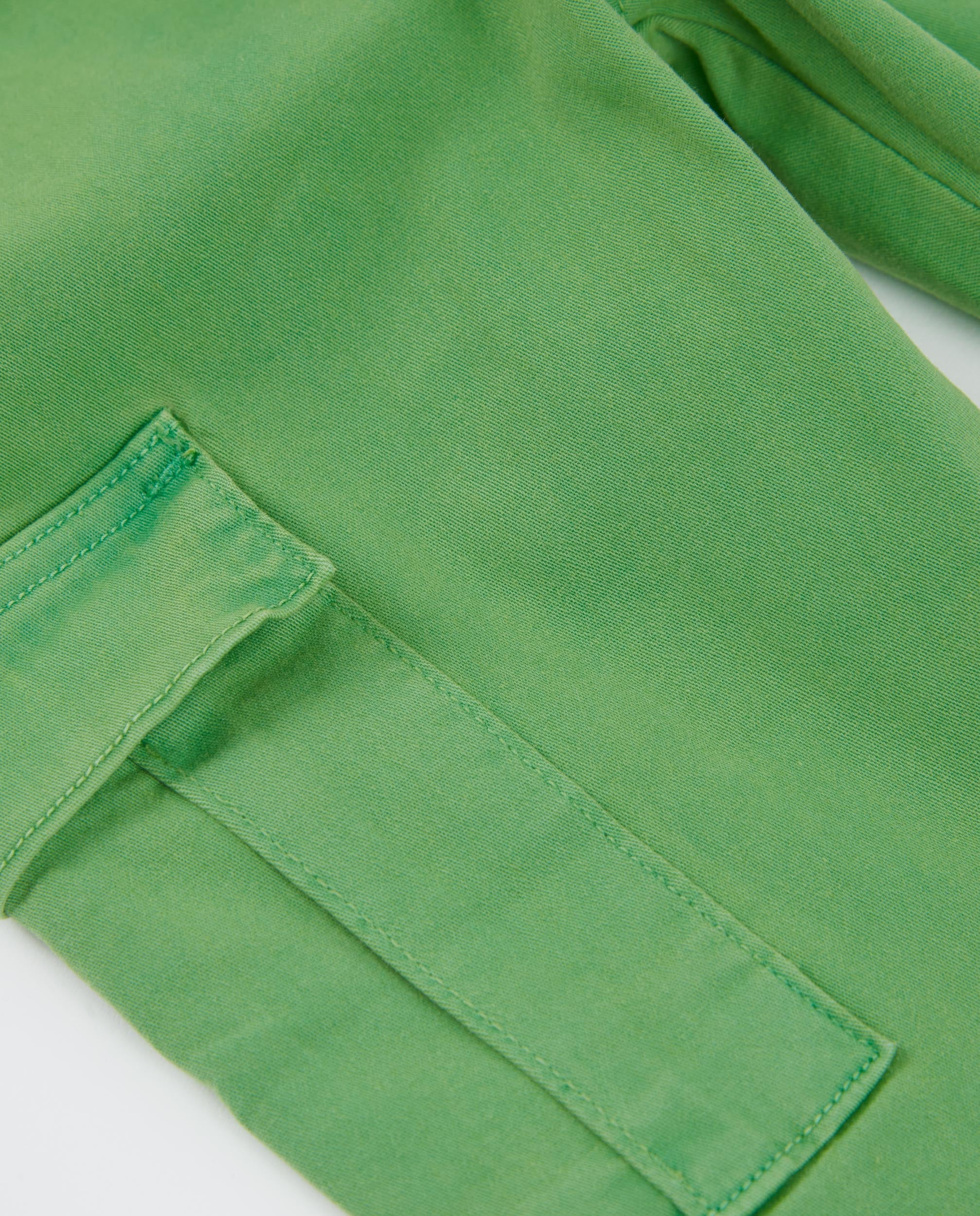 TucTuc Pantaloni Cargo Bambino Verde con Tasche ed Elastico