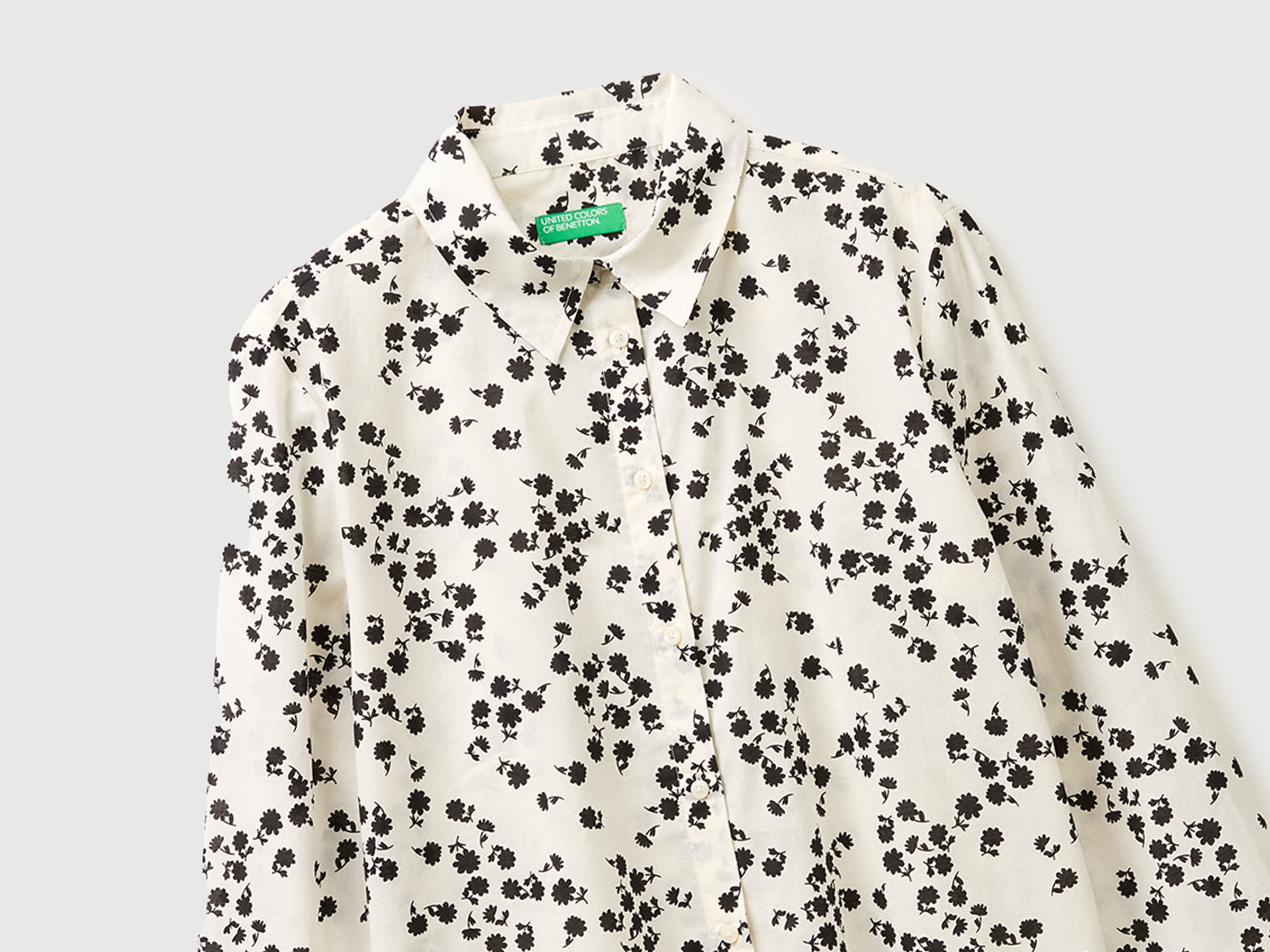United Colors of Benetton camicia fantasia cotone leggero