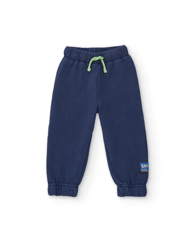TucTuc Pantaloni Felpa Bambino Blu Marino Cotone