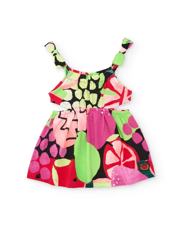 TucTuc Vestiti abito neonata rosso spalline 12 mesi