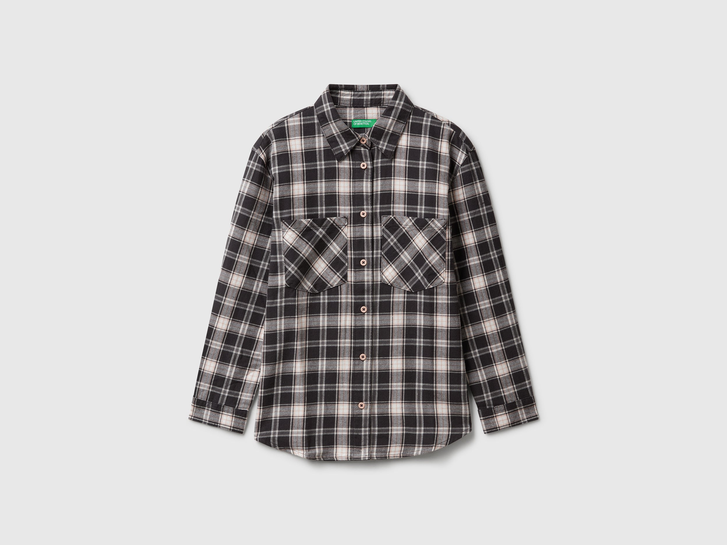 United Colors of Benetton camicia a quadri cotone taglia M