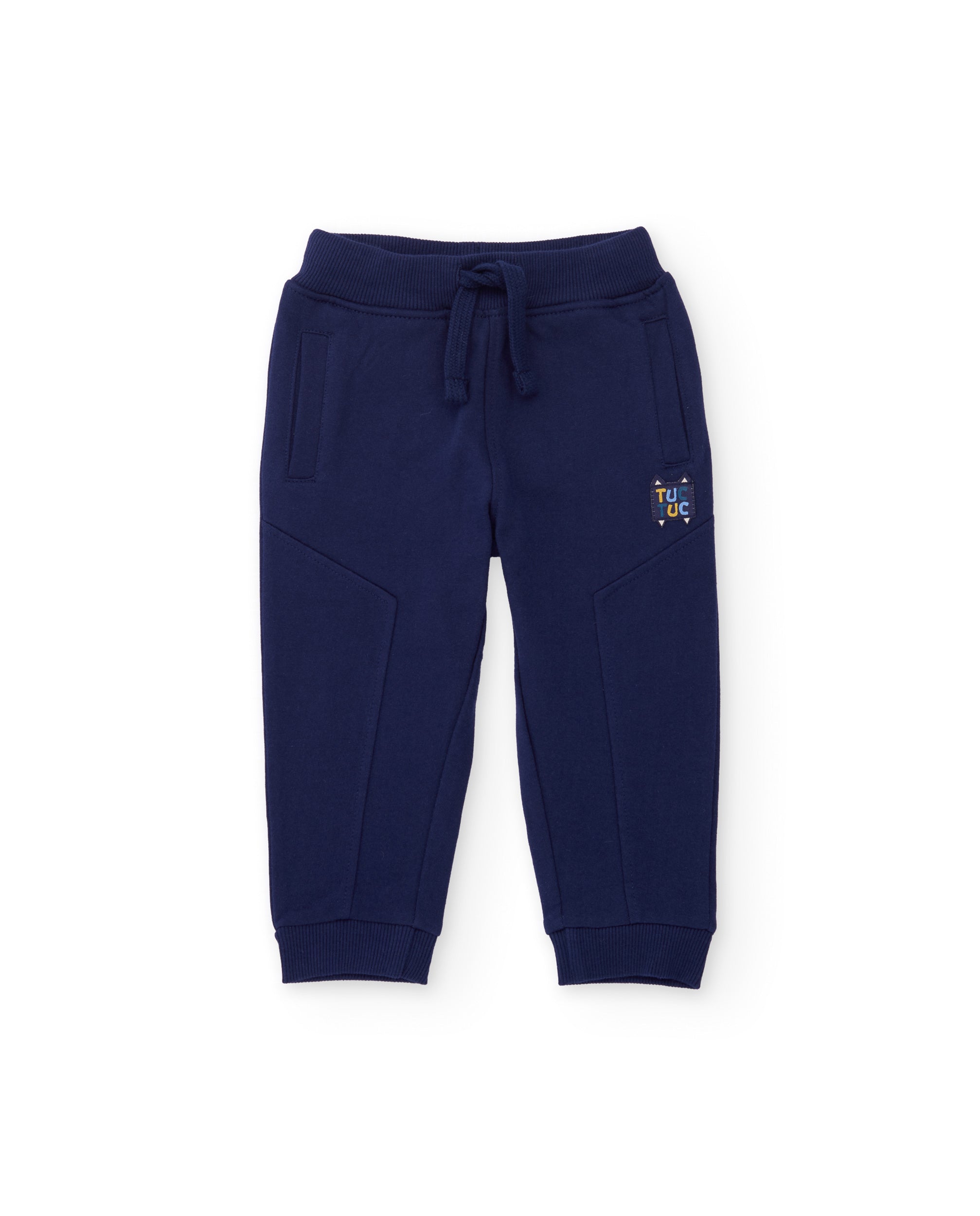 TucTuc Completi Completo bambino tigri blu navy felpato