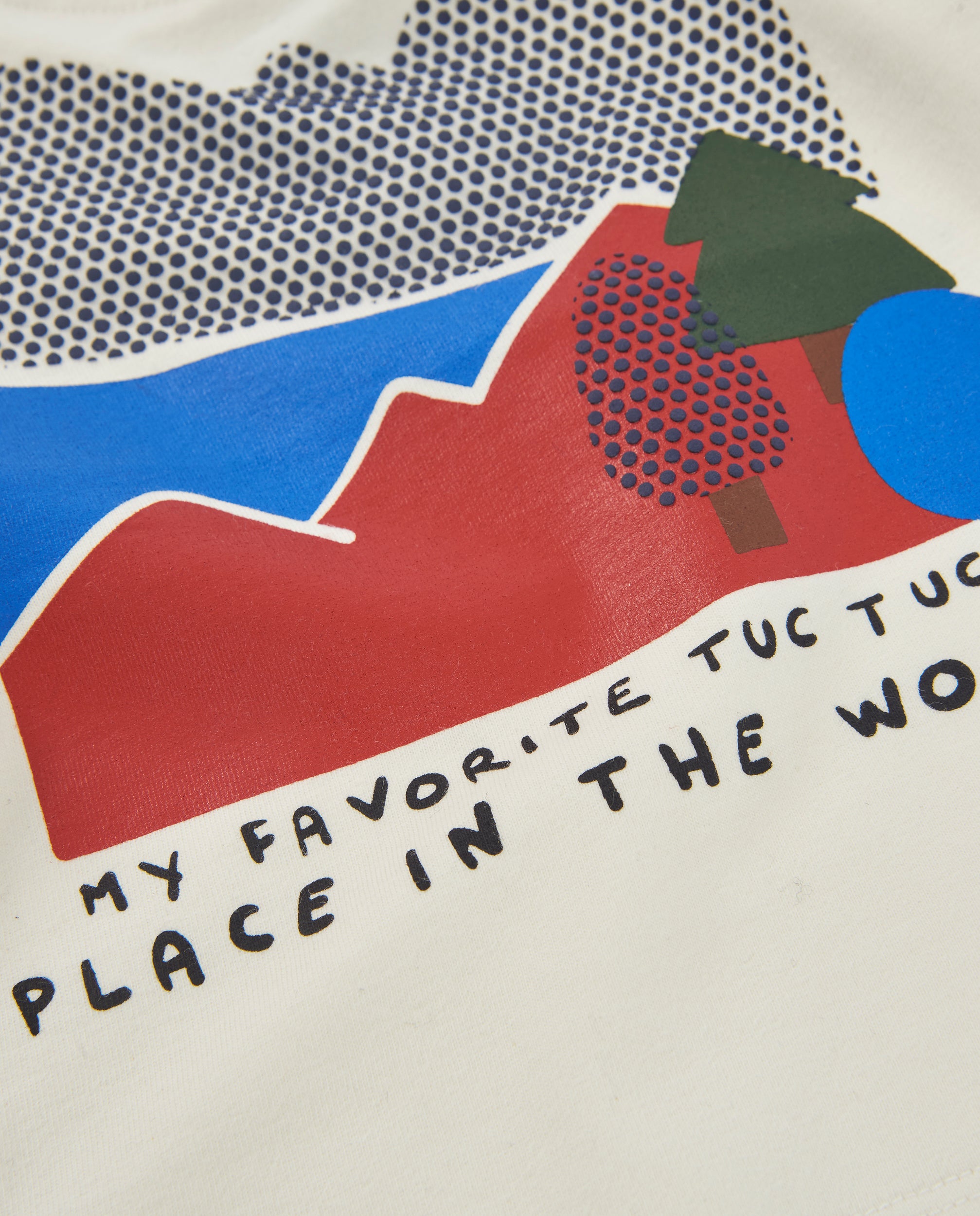 TucTuc Magliette maglietta bambino ecru grafica jersey