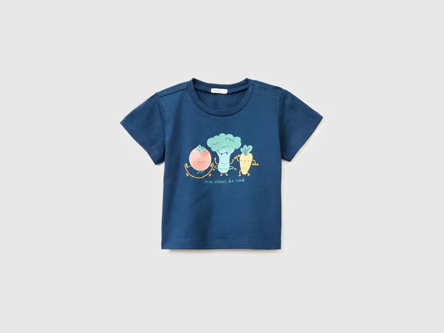 United Colors of Benetton Maglietta Stampa Cotone Bio 68