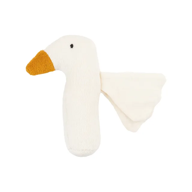 Woolly Organic sonaglio oca cotone bio 14 cm neonato