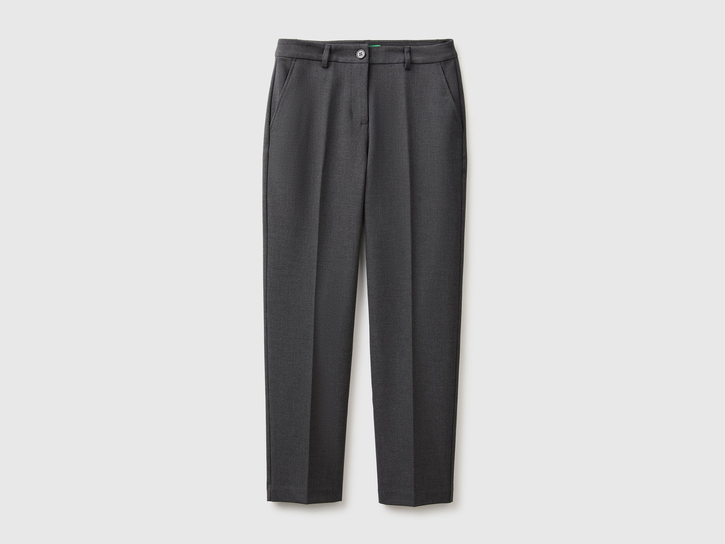 United Colors of Benetton pantaloni dritti viscosa stretch alla caviglia