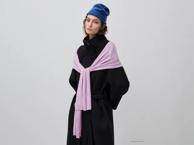 United Colors of Benetton cappotto lana cashmere lungo taglia 42