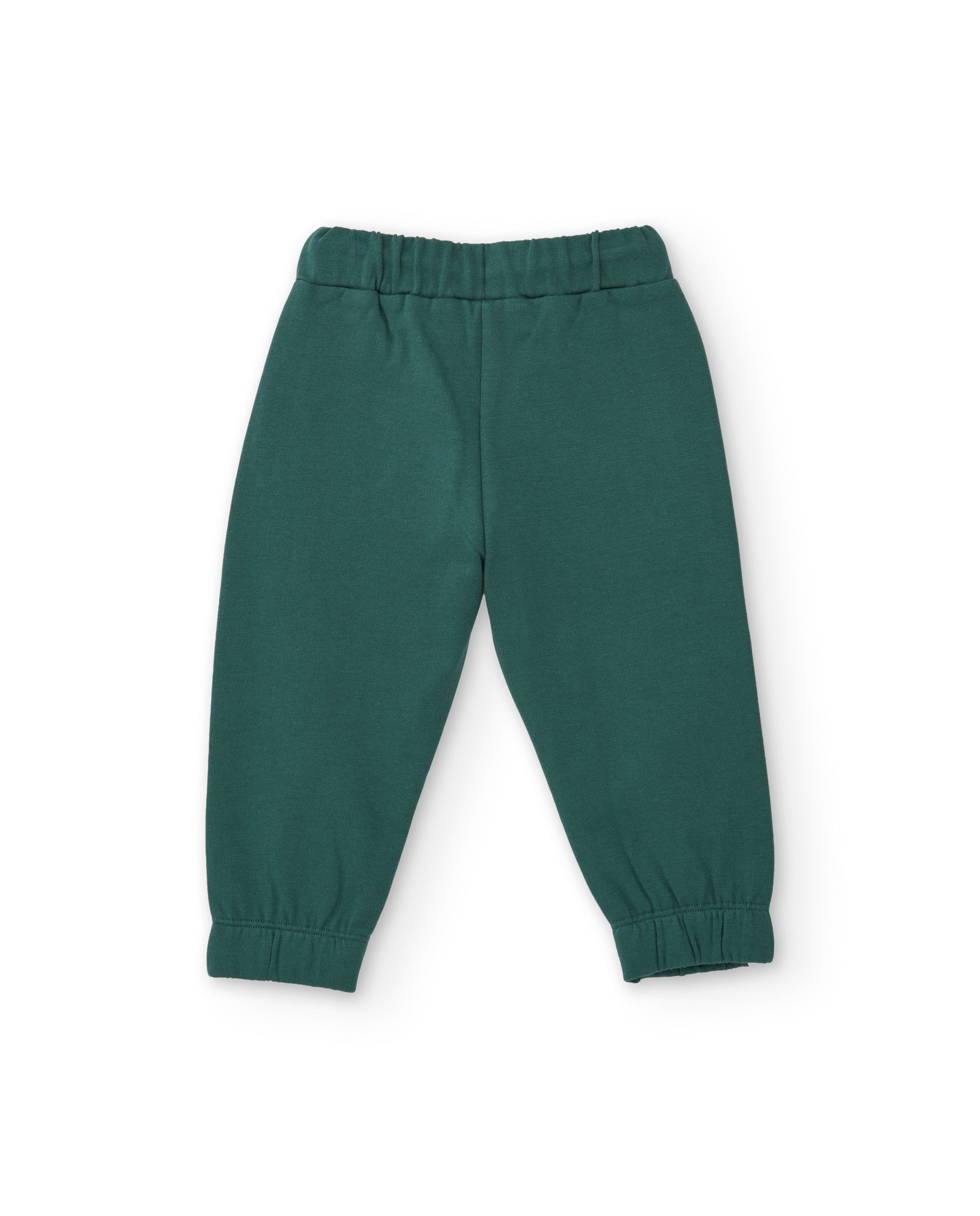 TucTuc Pantaloni Felpa Bambino Verde Vita Elasticizzata