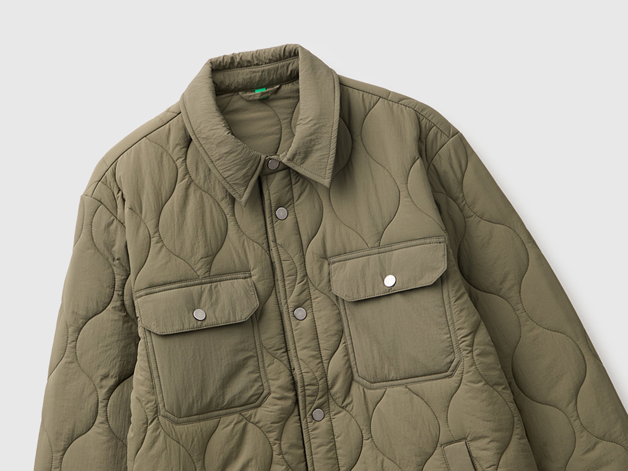 Benetton Giacca Trapuntata Nylon Imbottita Riciclata