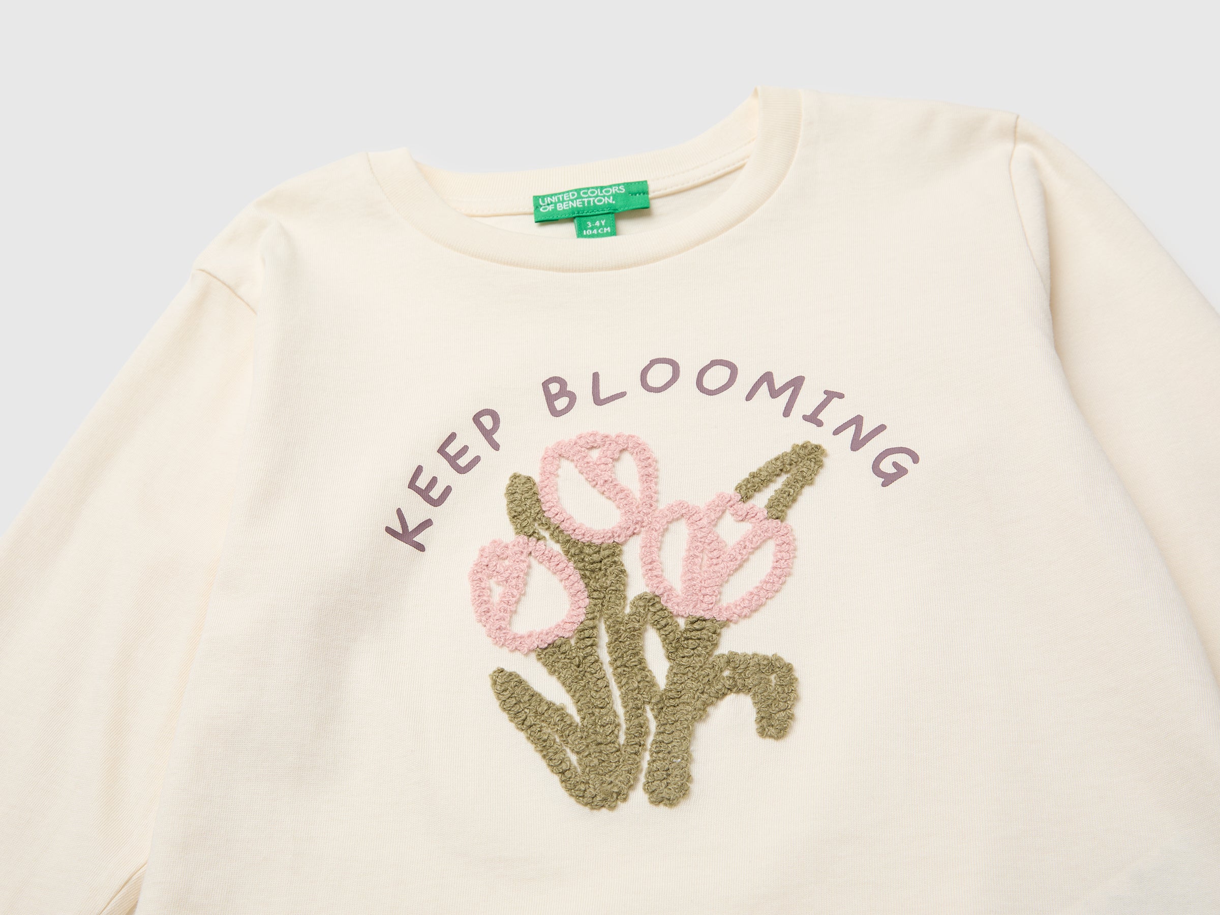 United Colors of Benetton T-Shirts Maglietta bio ricamo 104